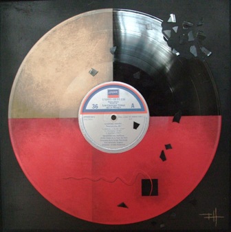 &quot;Requiem&quot;, mixta s / vinilo, 37 x 37 cm.